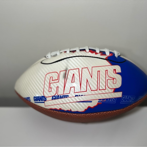 Vintage 1990’s New York Giants Leather Pleather Football Sports NFL Official